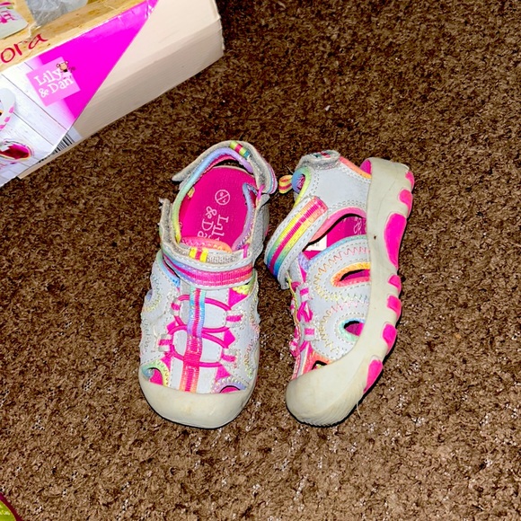 Lilly&Dan Girls Trekking Sandals size 11/12 & 7/8 - Picture 7 of 9